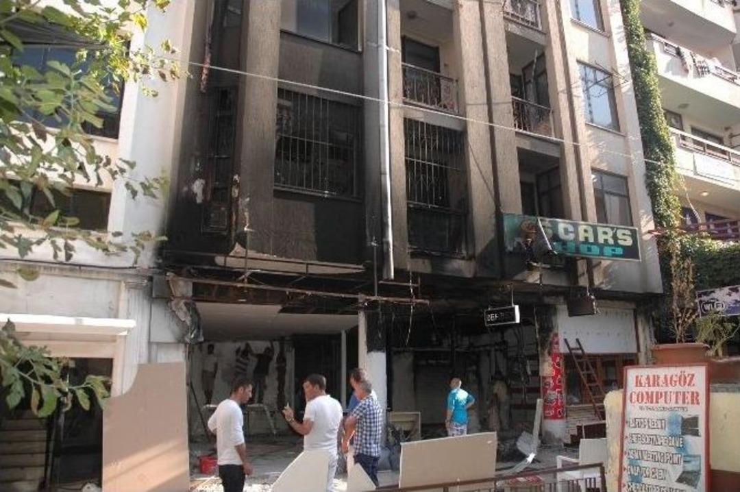 Altung&uuml;n, İşyerleri Yanan Esnafı Ziyaret Etti