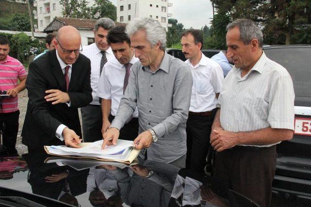 Pazar'da Yapılacak Imam Hatip Okulları Arazisinde Inceleme