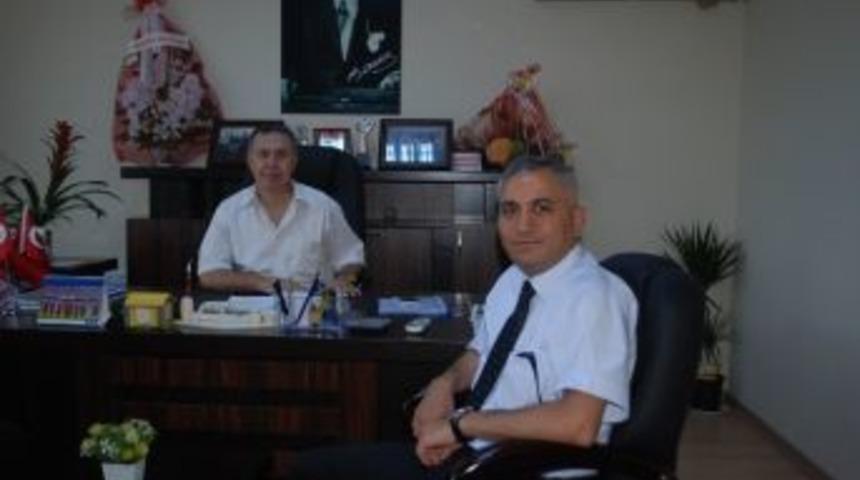 &Ccedil;erkezk&ouml;y İl&ccedil;e Emniyet M&uuml;d&uuml;r&uuml; Ogan&rsquo;dan, Kent Konseyi Başkanı Karag&ouml;z&rsquo;e Hayırlı Olsun Ziyareti