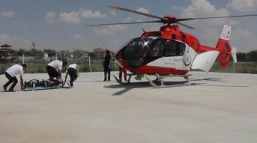 Kalp Krizi Ge&ccedil;iren Gurbet&ccedil;iye Hava Ambulansı