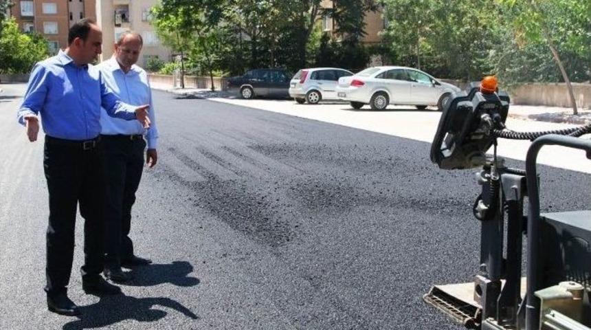 Başkan Altay, Asfalt &Ccedil;alışmalarını Yerinde İnceledi