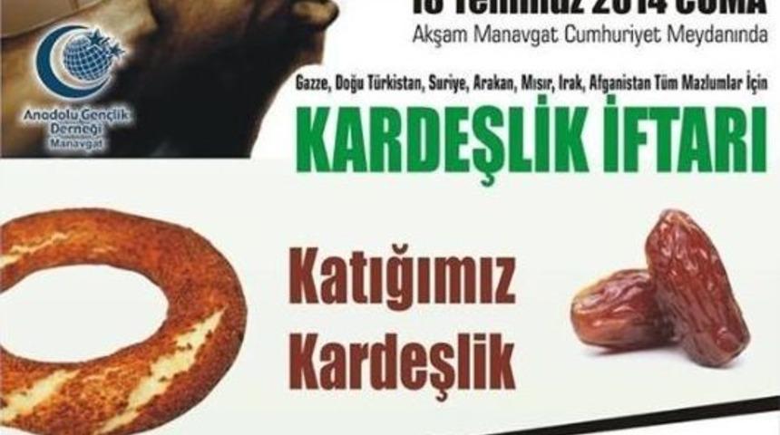 Agd Mazlumlar İ&ccedil;in Kardeşlik İftarı D&uuml;zenliyor