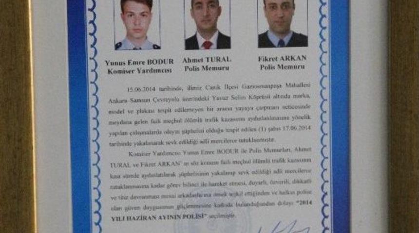 &Uuml;niversiteliyi &Ouml;ld&uuml;ren S&uuml;r&uuml;c&uuml;y&uuml; Yakalayanlar Ayın Polisi Se&ccedil;ildi