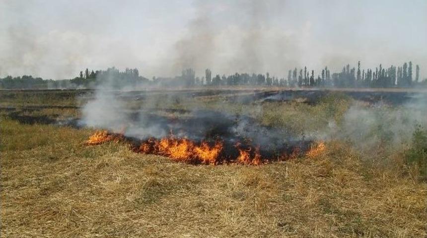 Iğdır&rsquo;da Anız Yakmadaki Riske Dikkat &Ccedil;ekildi