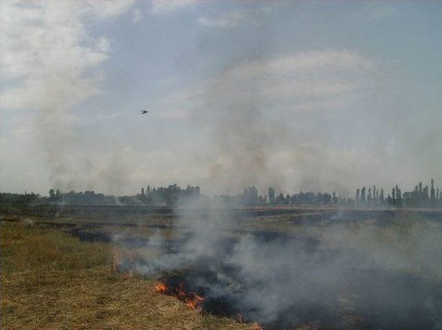 Iğdır’da Anız Yakmadaki Riske Dikkat Çekildi