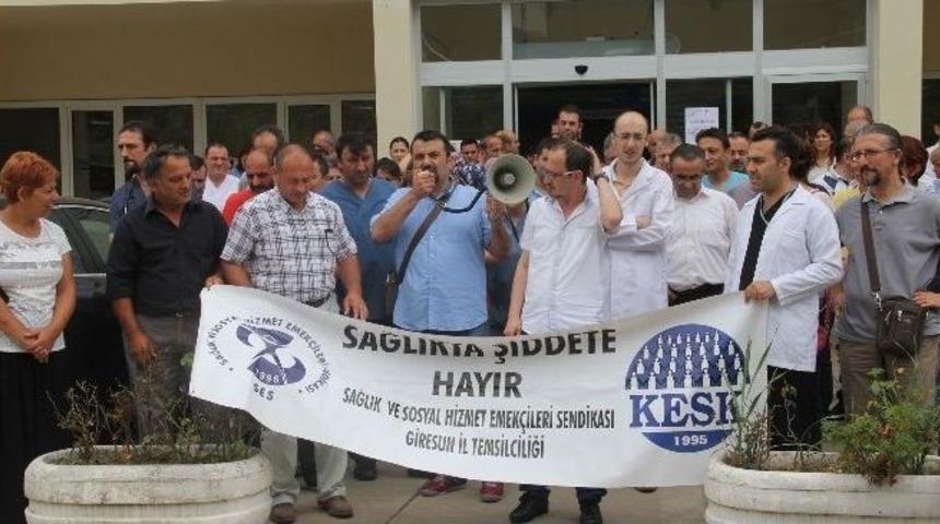 Giresun&rsquo;da Doktora Şiddet Kınandı