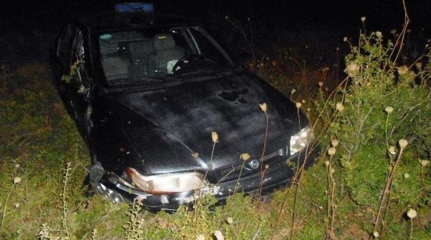 Virajı Alamayınca Şarampolden Aşağıya U&ccedil;tu