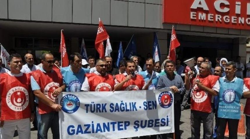 Sağlık &Ccedil;alışanlarına Yapılan Şiddete Protesto