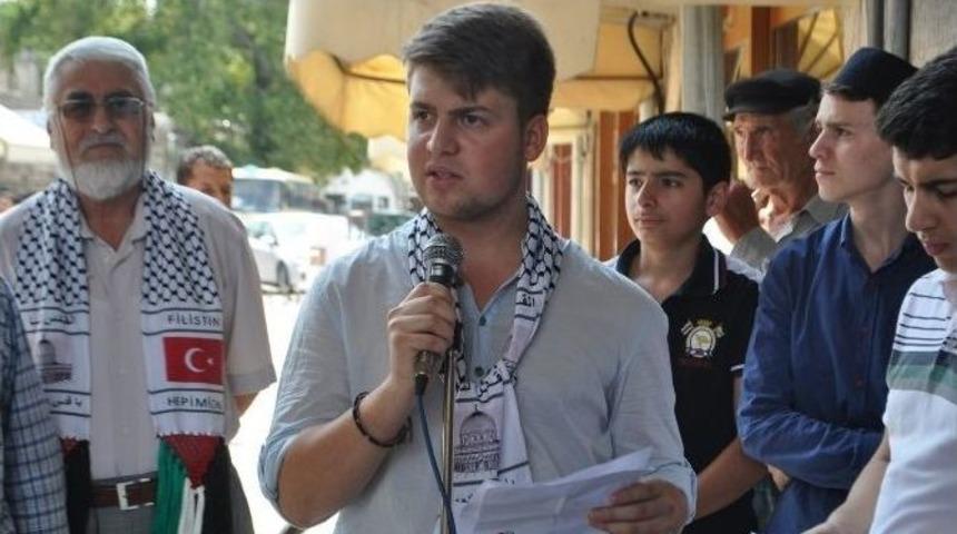 Gazze Saldırıları L&uuml;leburgaz'da Kınandı