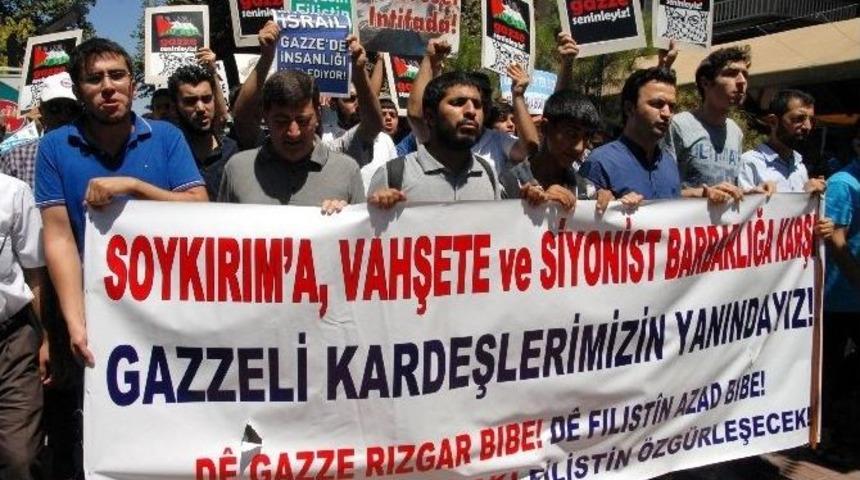 Diyarbakır&rsquo;da İsrail Protestosu