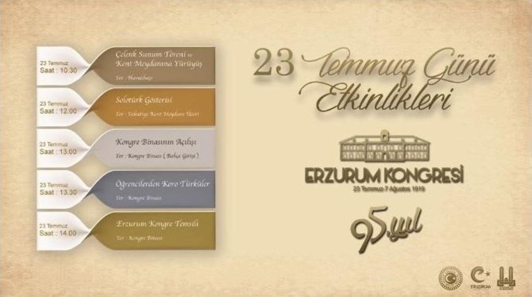 Erzurum En Kapsamlı Kongre Kutlamalarına Hazırlanıyor