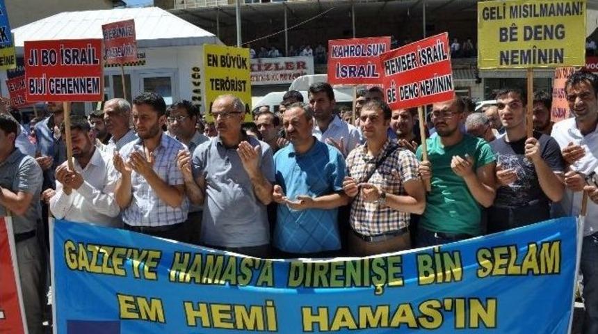 Bitlis&rsquo;ten İsrail&rsquo;e Tepki