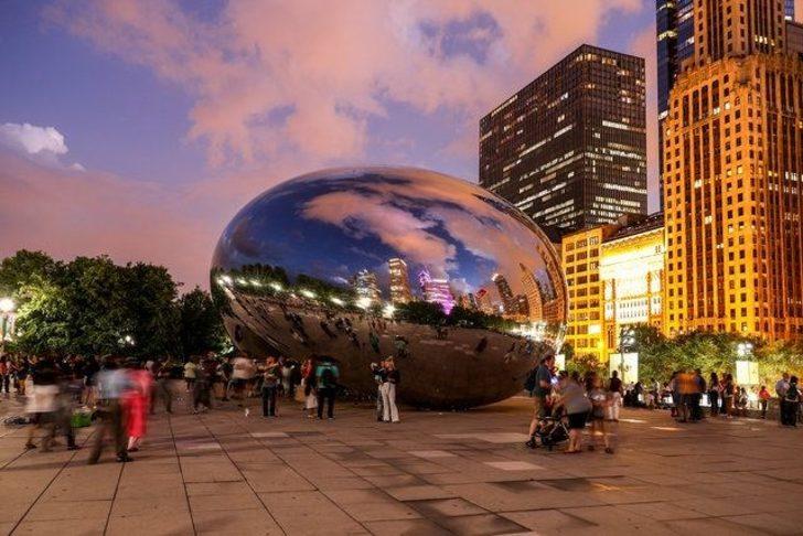 Chicago'nun "Bulut Kapısı"na turist ilgisi  G3