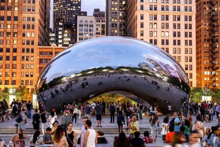 Chicago'nun "Bulut Kapısı"na turist ilgisi  G4