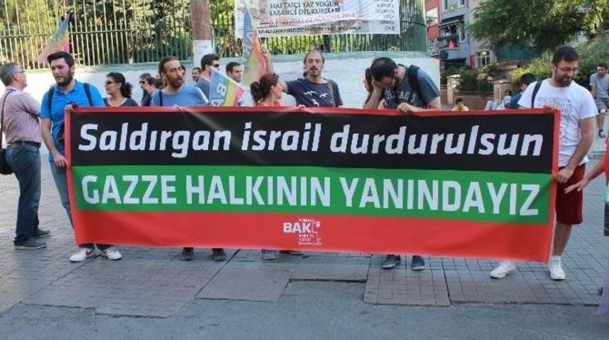 Taksim'de İsrail Protestosu