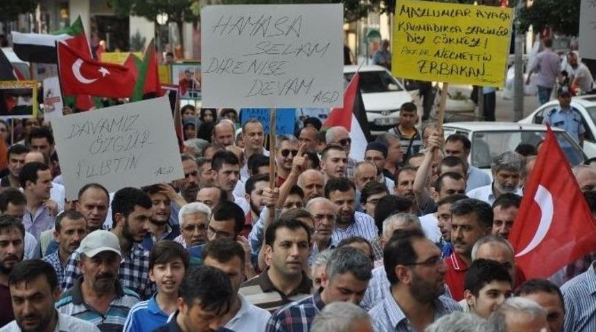 İneg&ouml;l'de Gazze'ye Destek Y&uuml;r&uuml;y&uuml;ş&uuml;