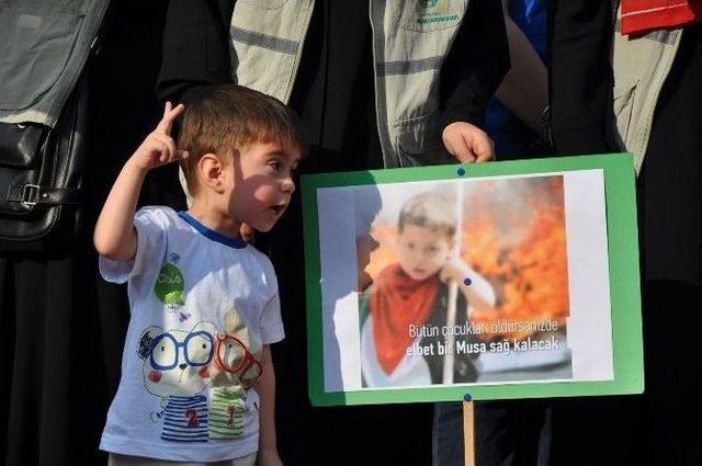 İneg&ouml;l de Gazze ye Destek Y&uuml;r&uuml;y&uuml;ş&uuml; 1