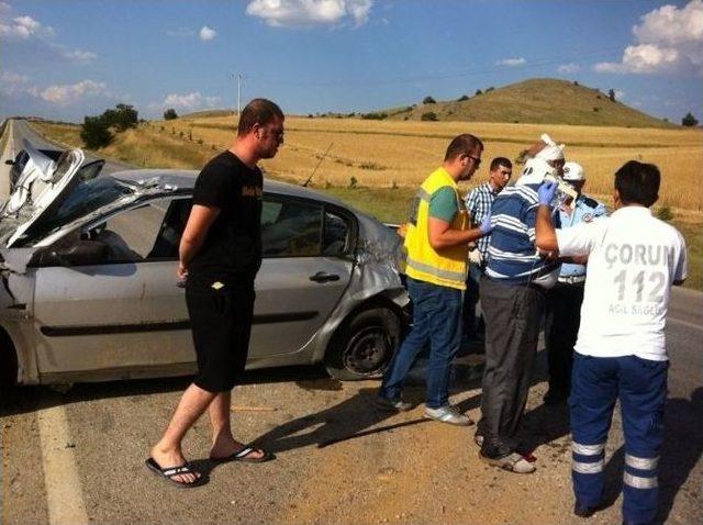 Sungurlu’da Trafik Kazası: 2 Yaralı