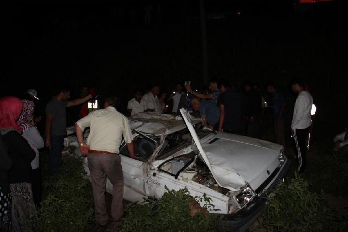 Sivas'ta Otomobil Devrildi: 1 Yaralı