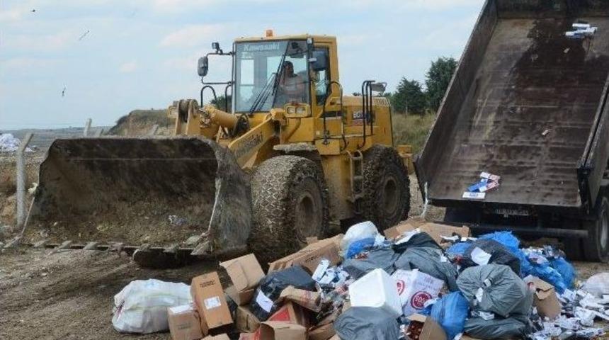 Yakalanan Ka&ccedil;ak Sigaralar İmha Edildi