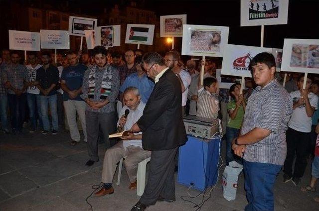 Karaman'da Gazze Saldırıları Protesto Edildi