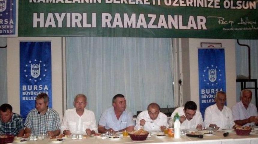 Mustafakemalpaşa Muhtarları İftar Sofrasında Buluştu