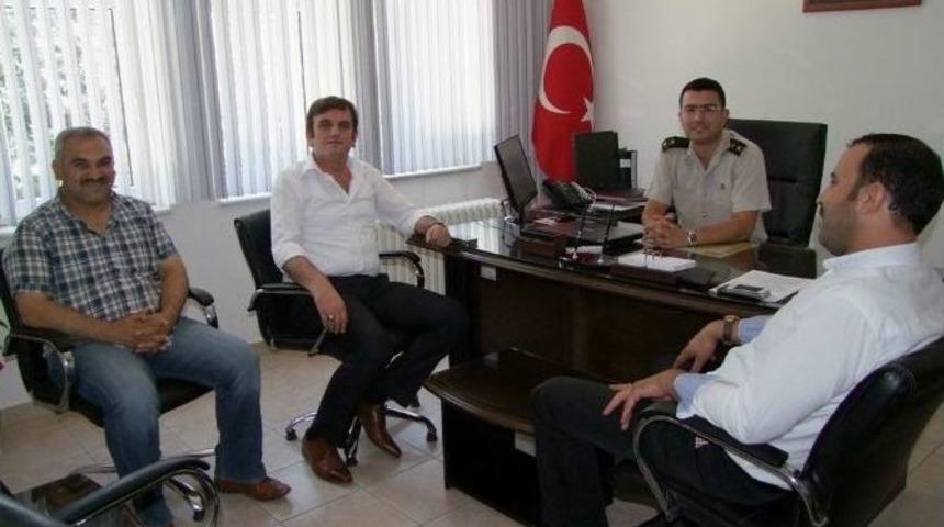 Başkan G&ouml;kce, Başsavcı Dağdelen Ve Askerlik Şubesi Başkanı Arabacı'yı Ziyaret Etti