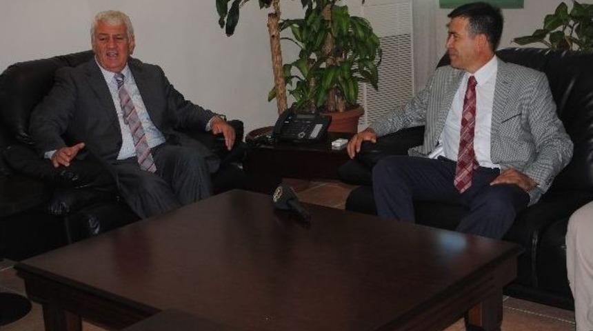 Pekdaş Ve Karak&uuml;l&ccedil;e'den Başkan Mutlu'ya Ziyaret