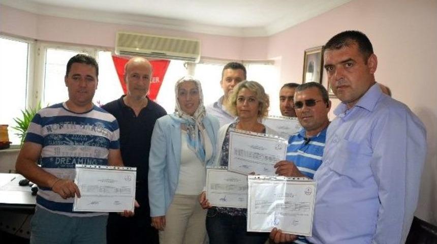 &Ccedil;orlu'da Kahveciler Hijyen Belgelerini Aldı