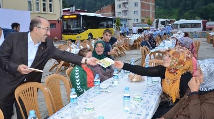 Tonya&rsquo;da İftar Coşkusu Yaşandı