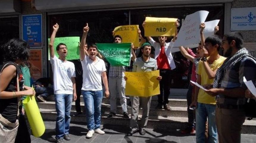 Diyarbakır&rsquo;da Gen&ccedil;ler İsrail'i Protesto Etti