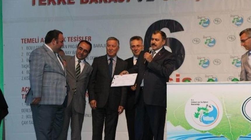 Bakan Eroğlu, Bolu&rsquo;da Toplu A&ccedil;ılış Ve Temel Atma T&ouml;renine Katıldı