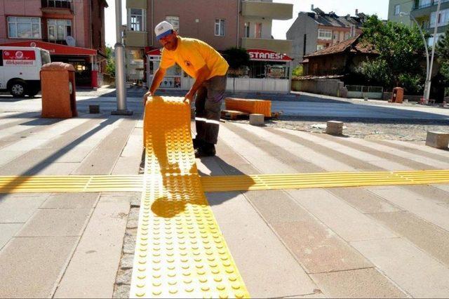 Seydişehir’de Görme Engelliler Için Yürüme Şeridi 2