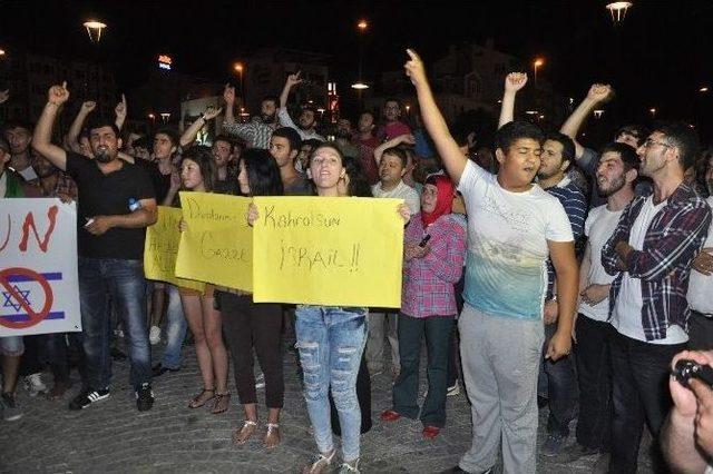 Çanakkale’de İsrail’in Gazze Saldırıları Protesto Edildi