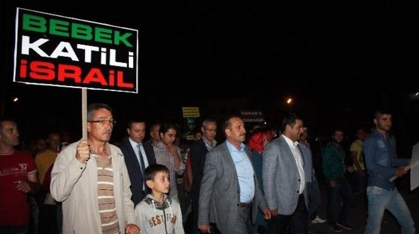 G&ouml;lbaşı'nda Gazze Protestosu