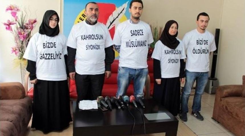 Ailesi İle Beraber "gazze" İ&ccedil;in Y&uuml;r&uuml;yecek