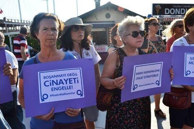 Ayvalık&rsquo;ta Kadın Cinayetlerine Kadınlardan Tepki 3