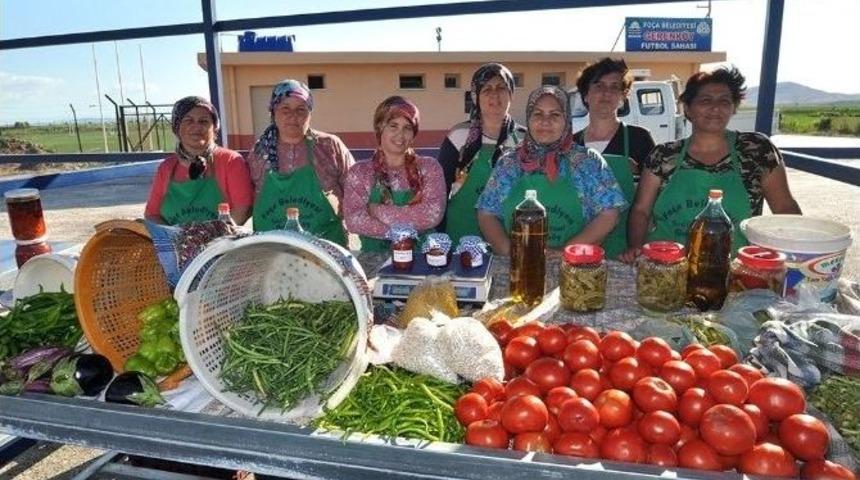 Fo&ccedil;a Belediyesi Gerenk&ouml;y'de Yerel &Uuml;r&uuml;nler Satış Noktası A&ccedil;tı