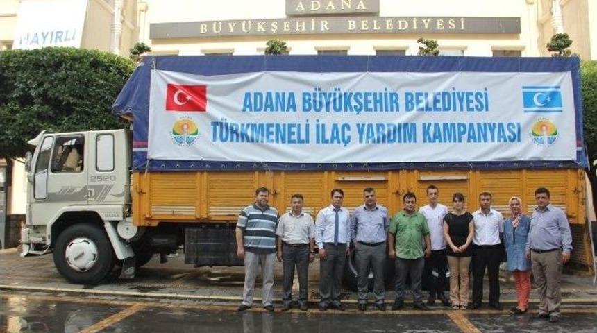 Adana'dan T&uuml;rkmeneli'ne Yardım
