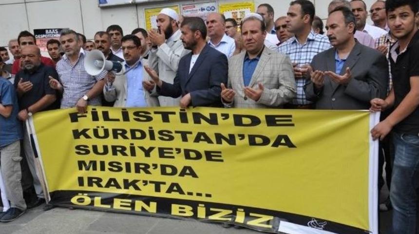 İsrail Vahşeti Tatvan&rsquo;da Kınandı