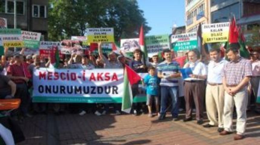 &Ccedil;aycuma&rsquo;da İsrail Protesto Edildi