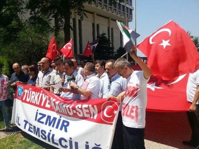 Kamu-sen’den İsrail'e Protesto