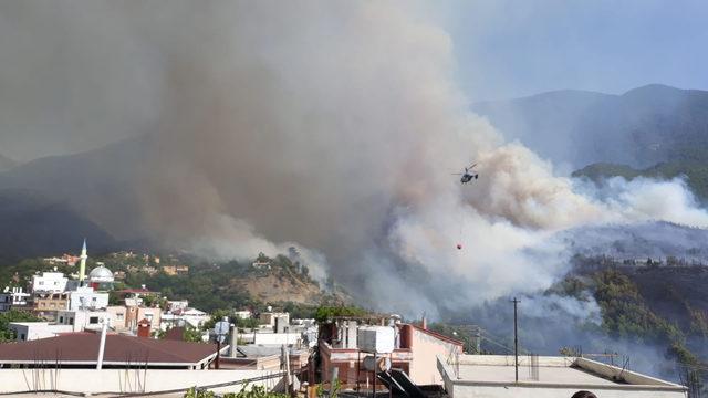 Hatay'daki orman yangını 5 eve zarar verdi