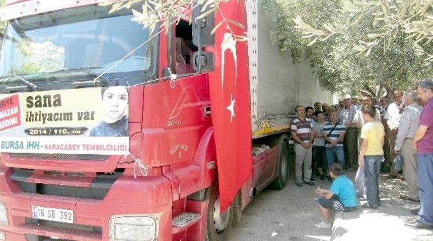 Karacabey İhh'dan Suriye&rsquo;ye Ramazan Yardımı