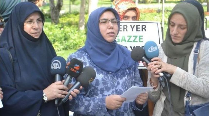 Konyalı Kadınlardan İsrail&rsquo;e Tepki