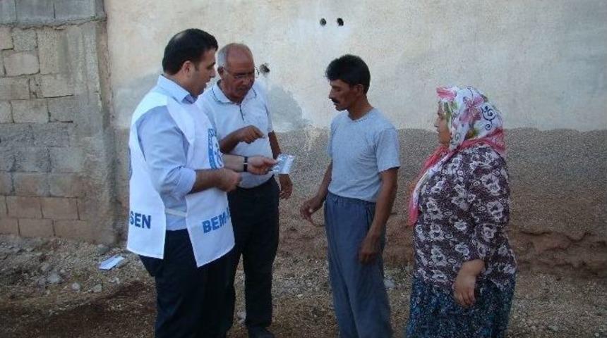 Bem Bir-sen'den Suriyeli Sığınmacılara Gıda &Ccedil;eki