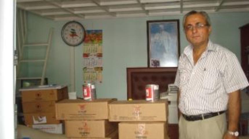 Sarıg&ouml;l'de Kızılay 200 Aileye Kavurma Dağıttı