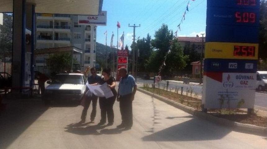 İl&ccedil;elerdeki Akaryakıt İstasyonlarına Denetim