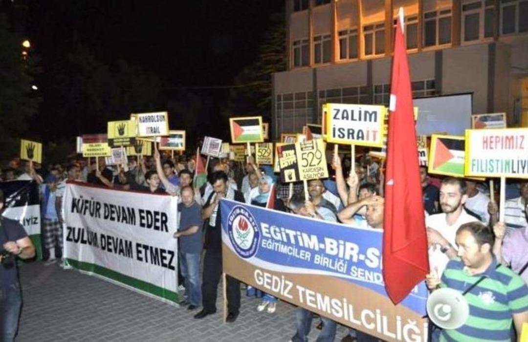 Gedizli &Ouml;ğretmenler, Gazze&rsquo;deki İsrail Zulm&uuml;n&uuml; Lanetledi