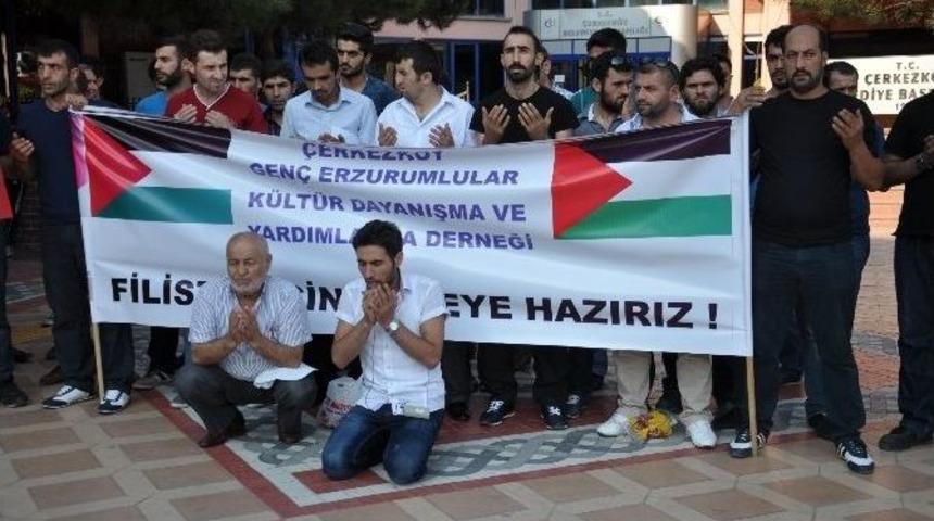 Gen&ccedil; Erzurumlular Derneği Gazze Saldırılarını Protesto Etti